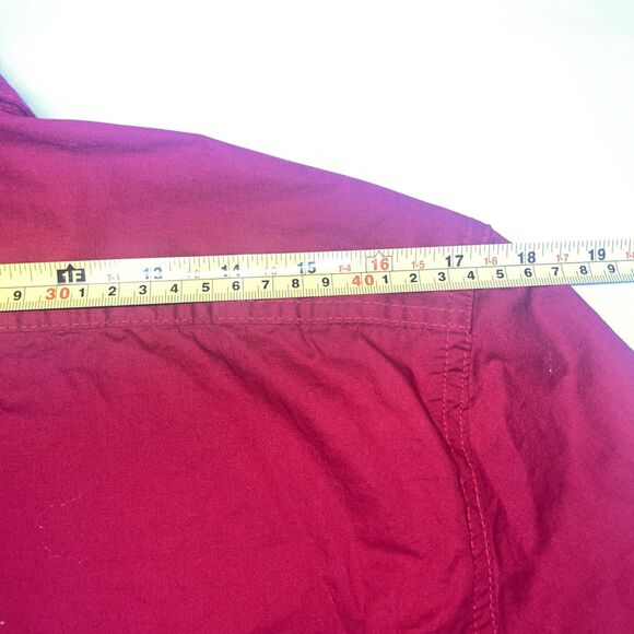 TheLees Men's Size XL Dress Shirt Red Button Down Long Sleeve Collared - Picture 12 of 15